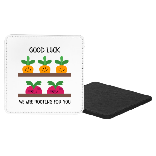 Good Luck We Are Rooting For You Mug & Coaster