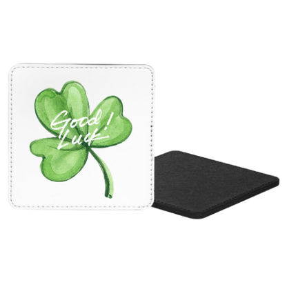 Good Luck Clover Mug & Coaster