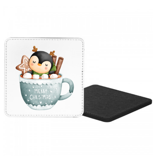 Penguin Mug Merry Christmas Mug & Coaster