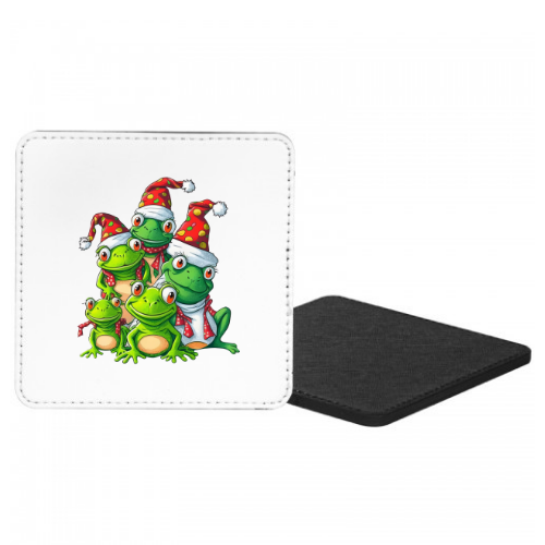 Christmas Frogs Mug & Coaster