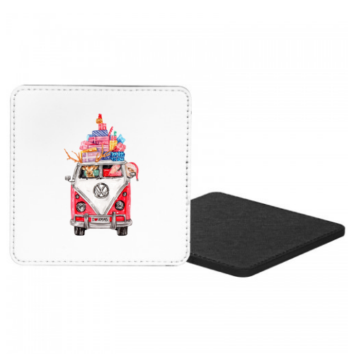 Christmas Campervan Mug & Coaster