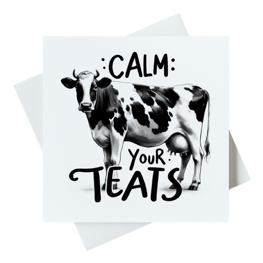 Calm Your Teats Card