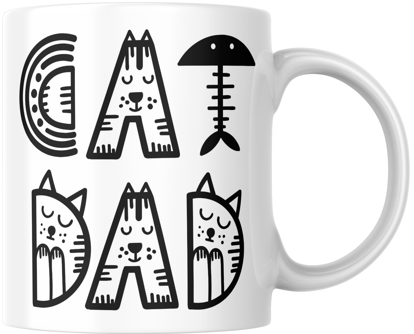 Cat Dad Gift Mug