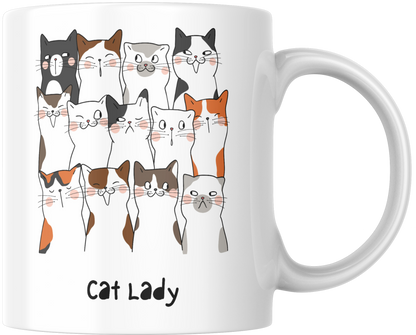 Cat Lady Mug & Coaster