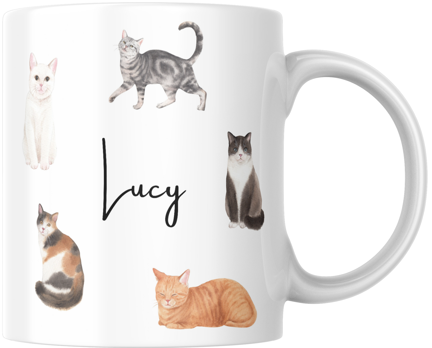 Personalised Cat Gift Mug