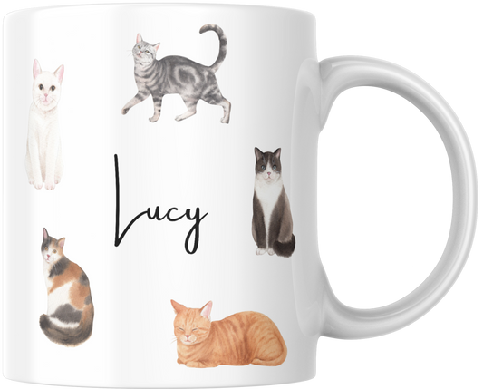 Personalised Cat Gift Mug