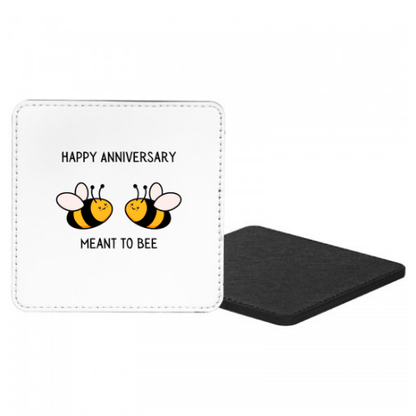 Happy Anniversary Meant To Bee Mug & Coaster