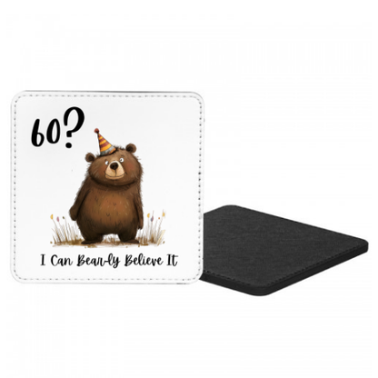 60? I Can Bear-ly Believe It Mug & Coaster