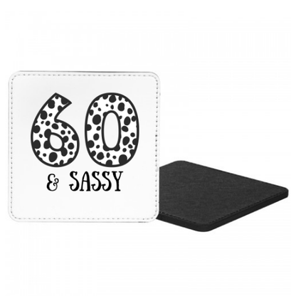 60 & Sassy Mug & Coaster