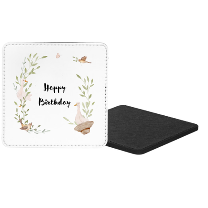 Happy Birthday Country Chic Mug & Coaster