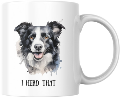 I Herd That (Border Collie) Mug & Coaster