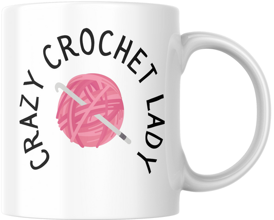 Crazy Crochet Lady Gift Mug