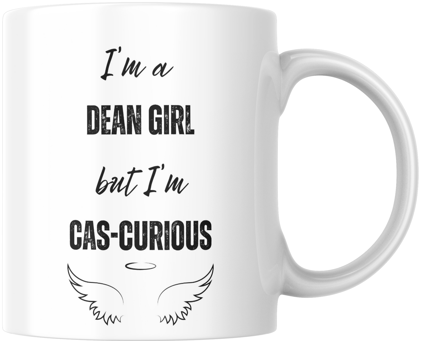 I'm A Dean Girl But I'm Cas-Curious Gift Mug