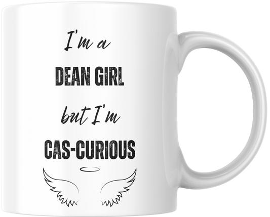 I'm A Dean Girl But I'm Cas-Curious Gift Mug