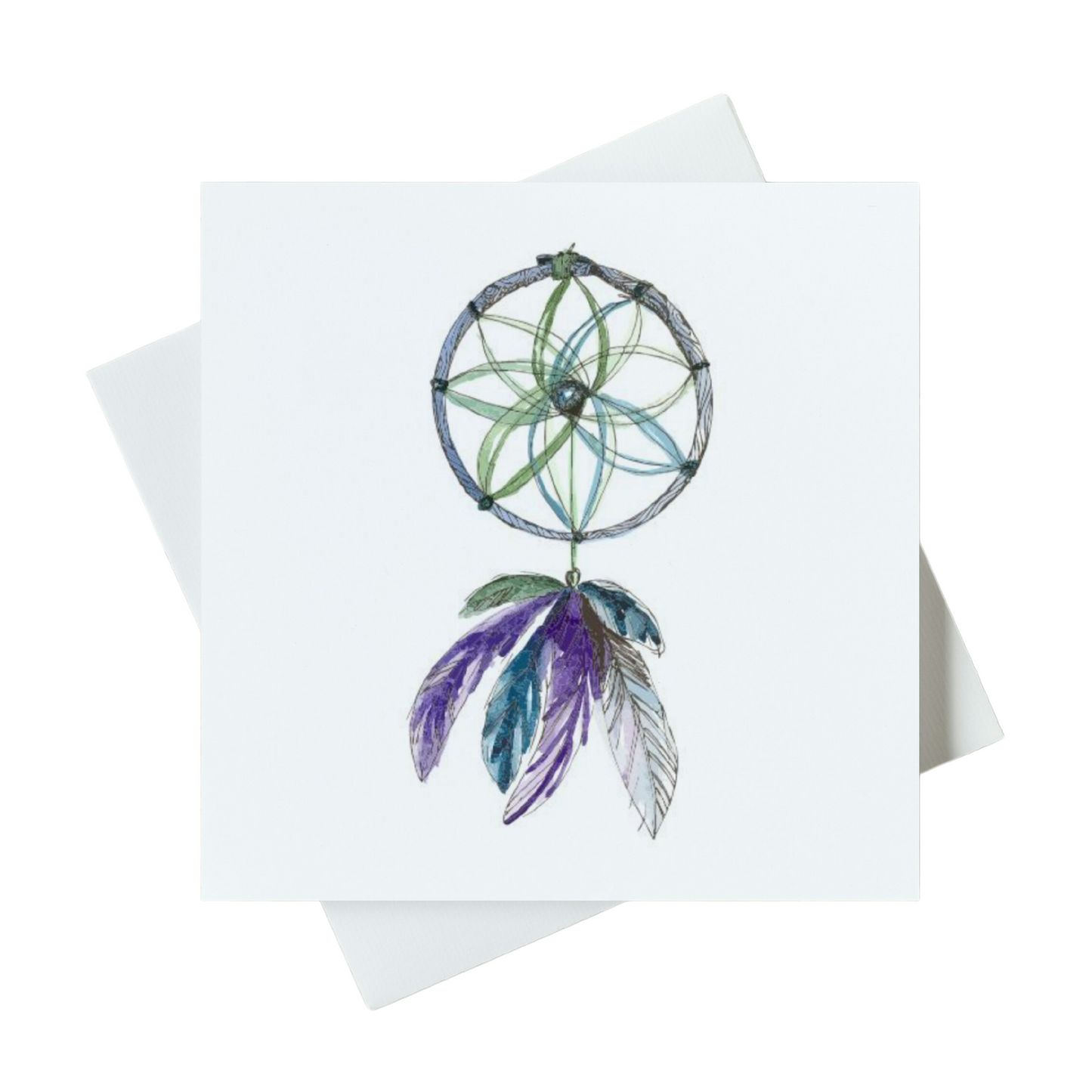 Purple Dream Catcher Card