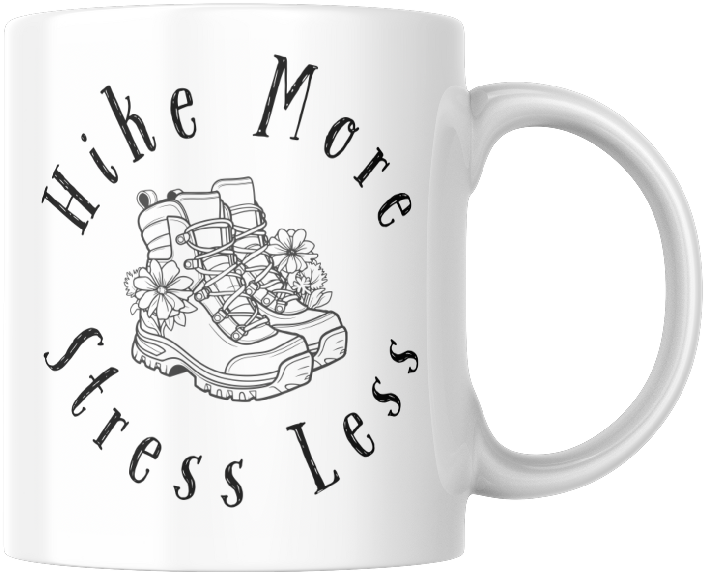 Hike More Stress Less Gift Mug