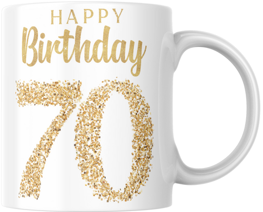 Happy Birthday 70 Gift Mug