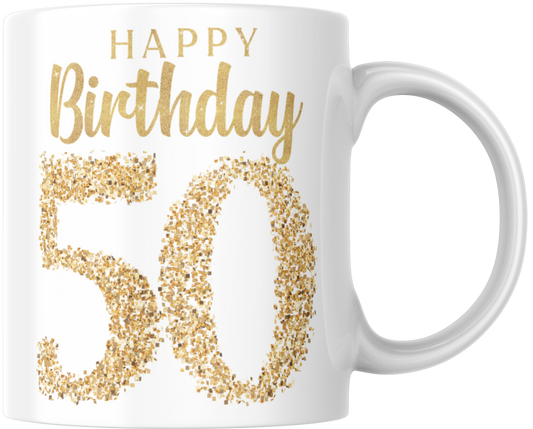 Happy Birthday 50 Gift Mug