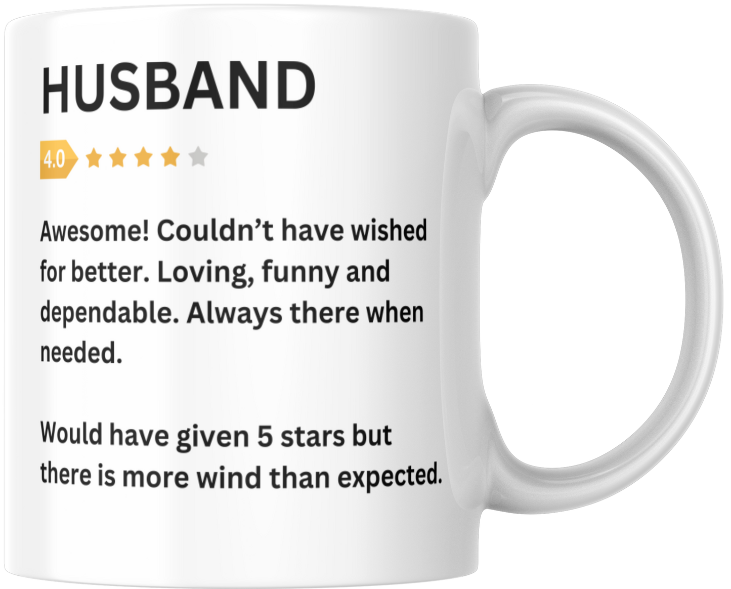 Husband 4* Review Gift Mug