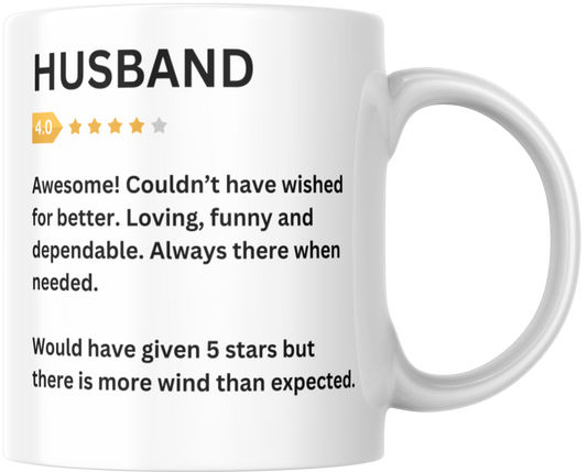 Husband 4* Review Gift Mug