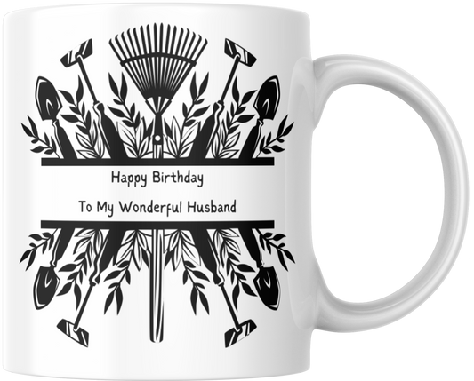 Happy Birthday To My Wonderful Husband Gift Mug