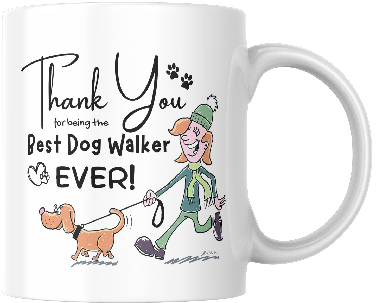 Thank You For Being The Best Dog Walker Ever! Gift Mug