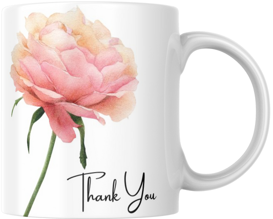 Thank You Rose Gift Mug