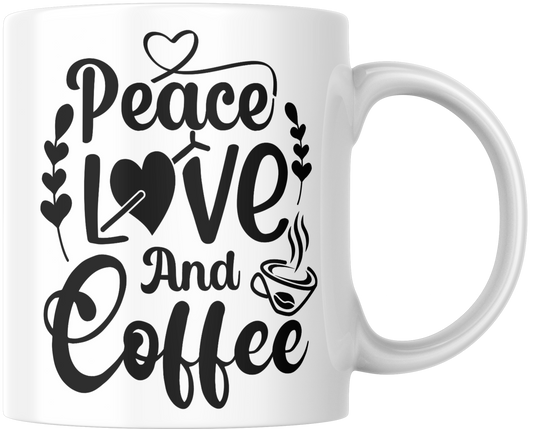 Peace Love And Coffee Gift Mug