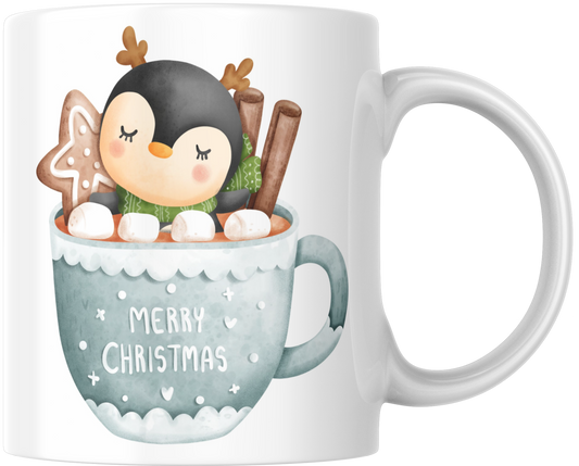 Penguin Mug Merry Christmas Gift Mug