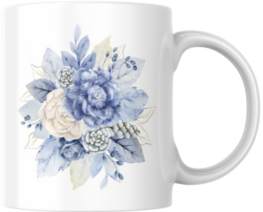 Blue Flowers Gift Mug