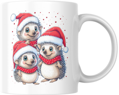 Christmas Hedgehog Mug & Coaster