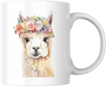 llama With Flowers