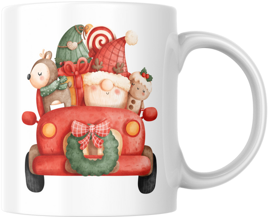 Christmas Little Red Truck Gift Mug