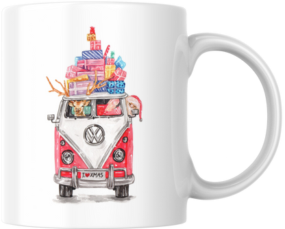 Christmas Campervan Mug & Coaster