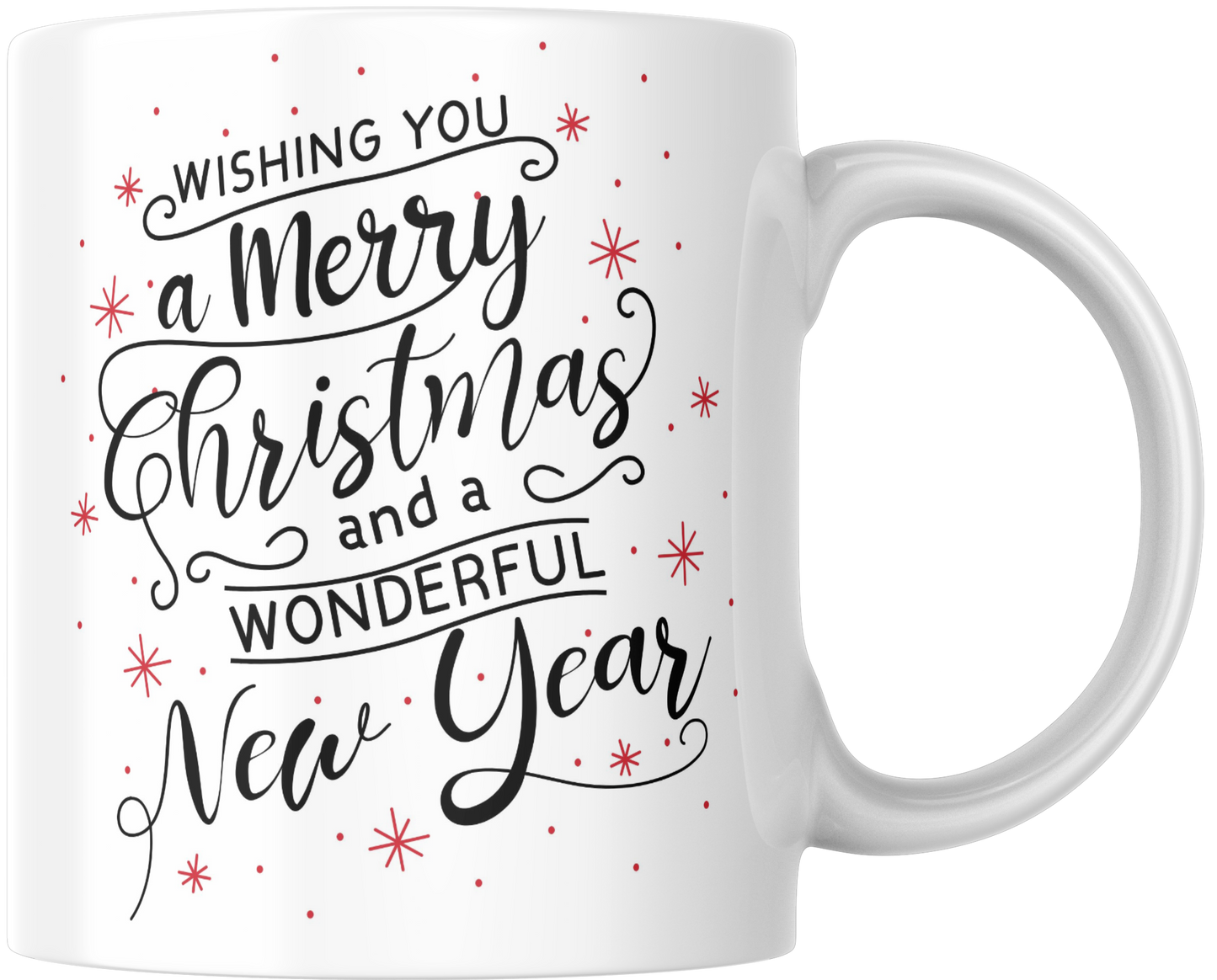 Wishing You A Merry Christmas And A Wonderful New Year Gift Mug