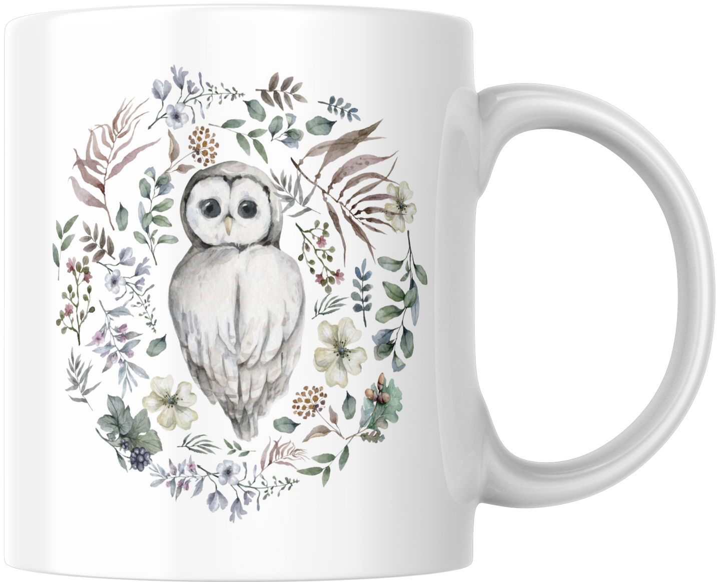 Owl In Country Circle Gift Mug