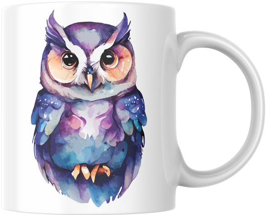 Purple Owl Gift Mug