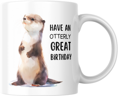 Have An Otterly Great Birthday Mug & Coaster