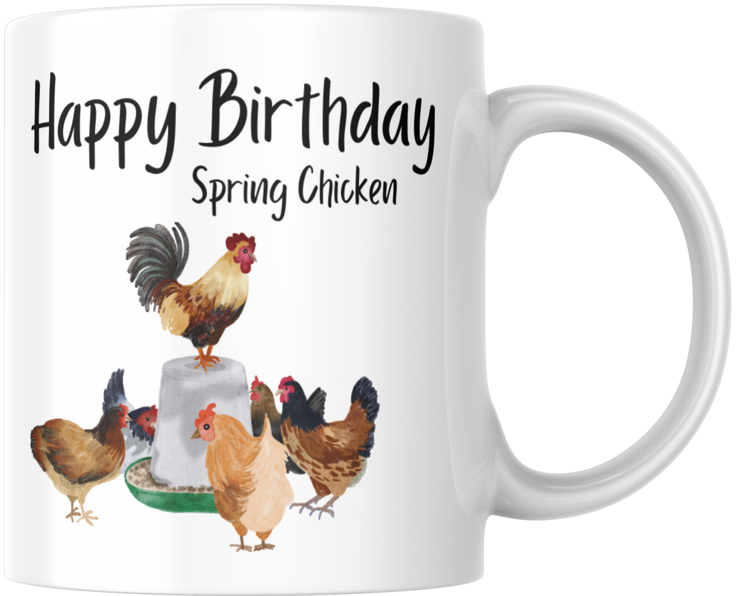 Happy Birthday Spring Chicken Gift Mug