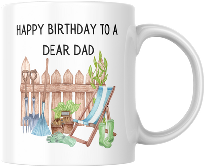 Happy Birthday To A Dear Dad Mug & Coaster