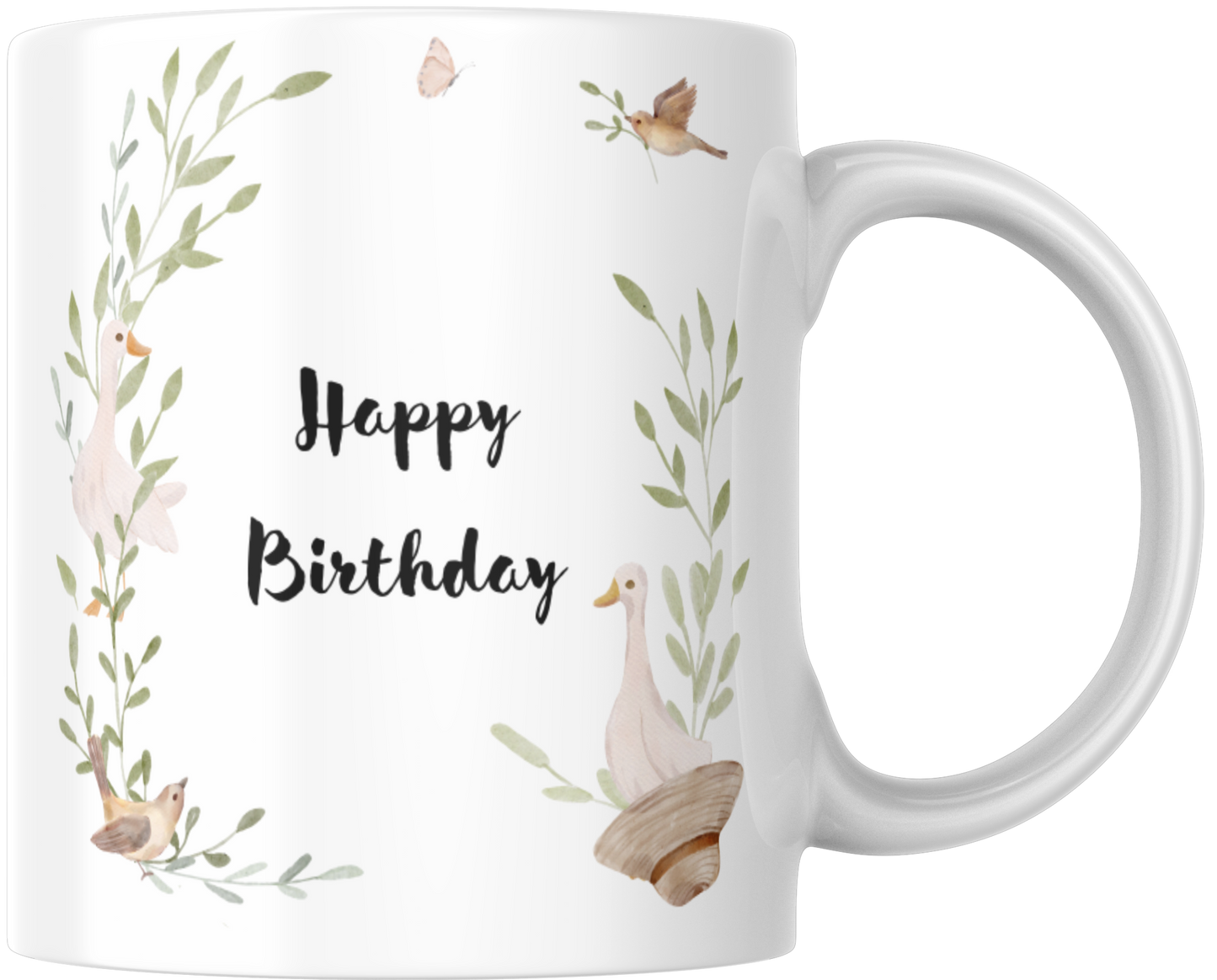 Happy Birthday Country Chic Gift Mug