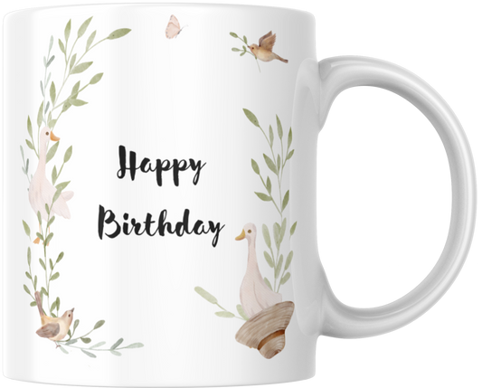 Happy Birthday Country Chic Gift Mug