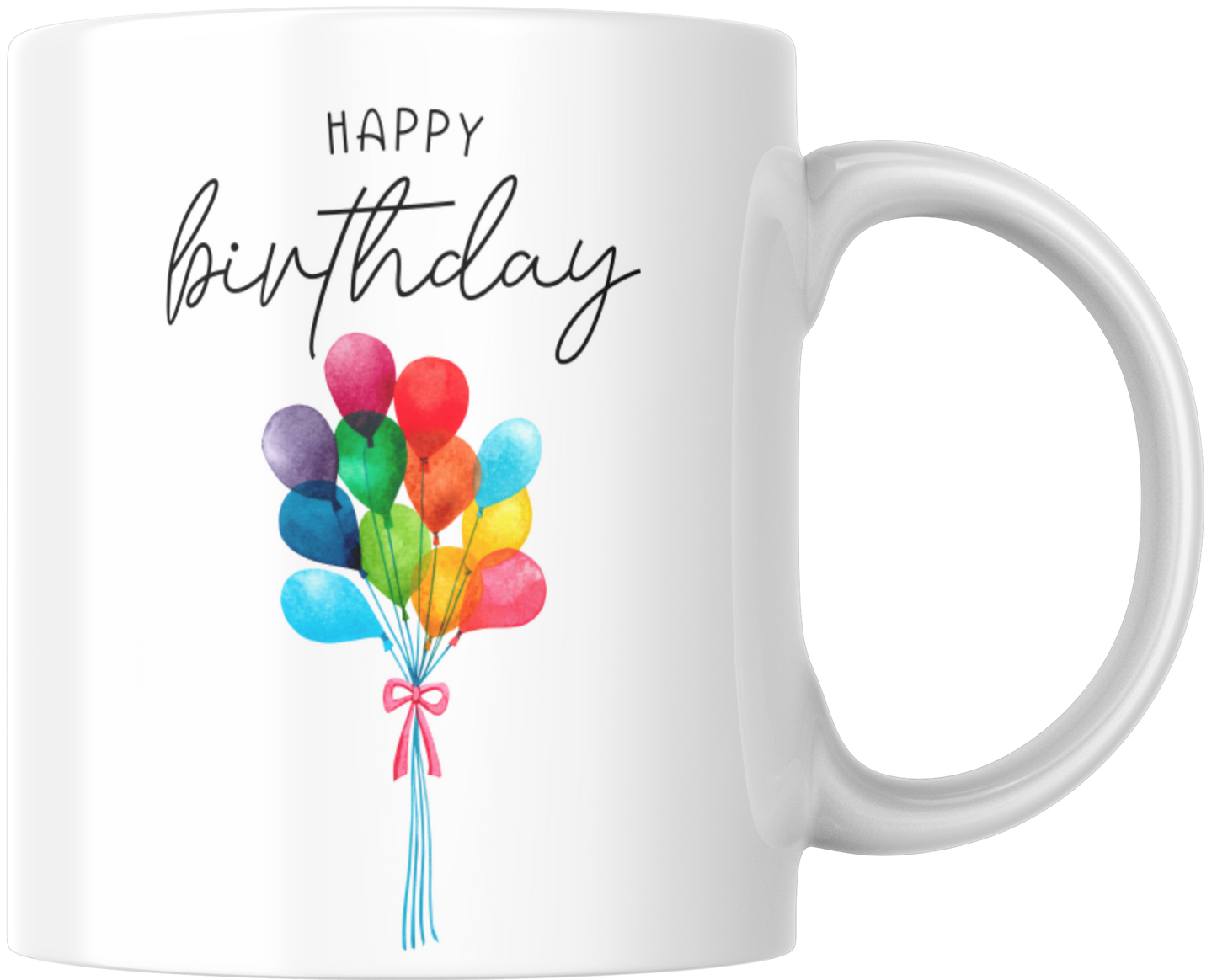 Happy Birthday Balloons Gift Mug