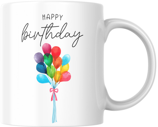 Happy Birthday Balloons Gift Mug