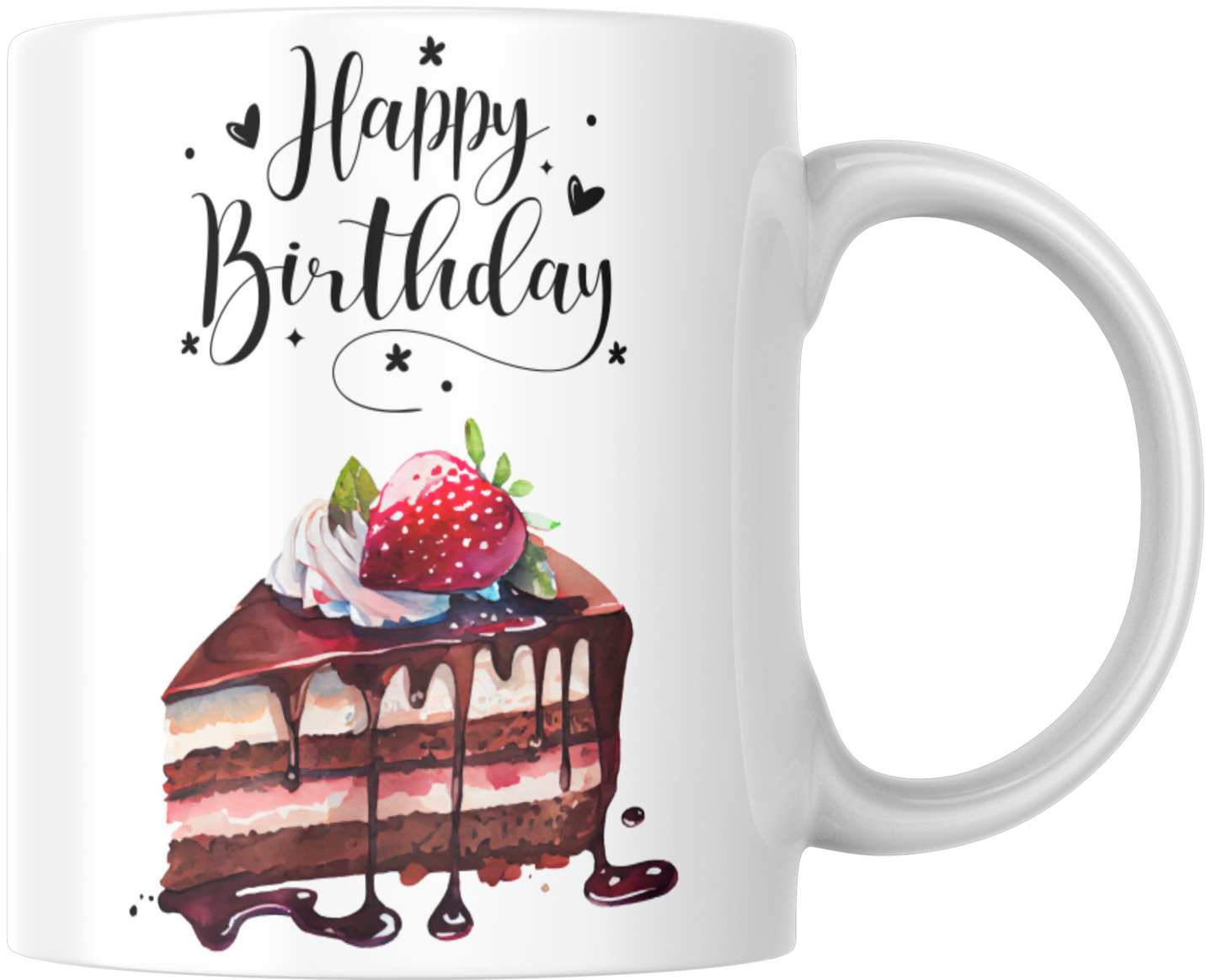 Happy Birthday Chocolate Cake Gift Mug