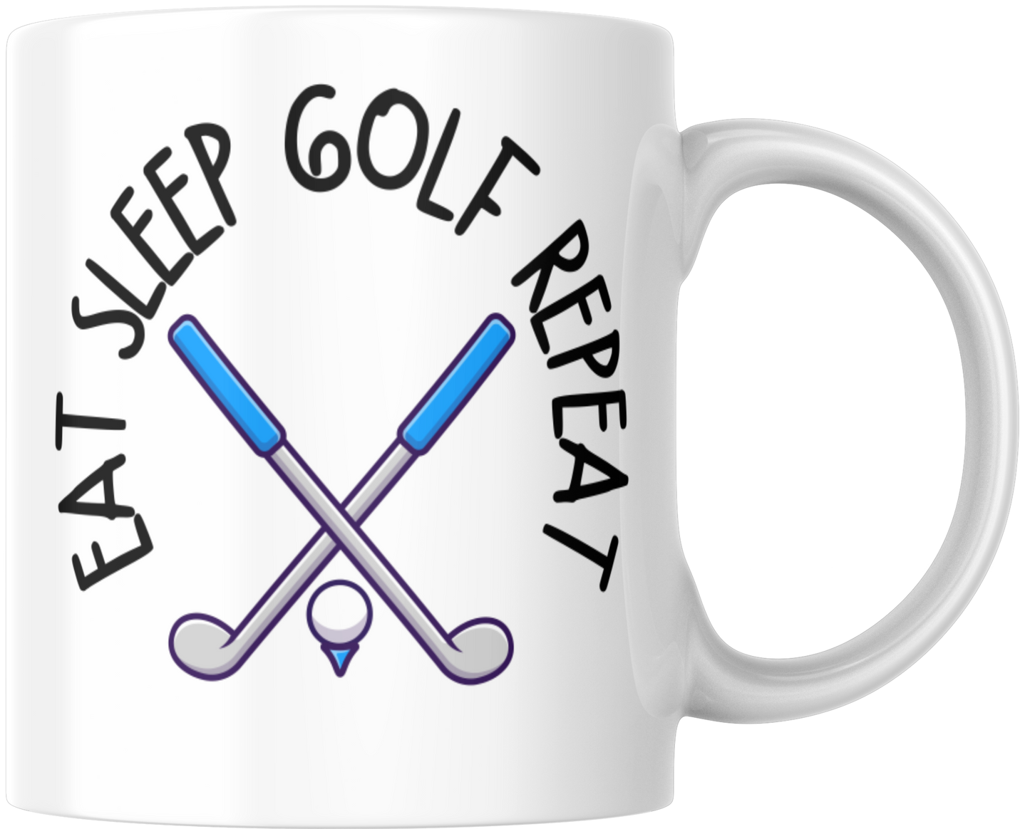 Eat Sleep Golf Repeat Gift Mug