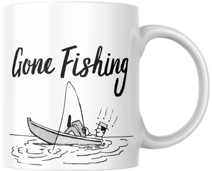 Gone Fishing Mug & Coaster