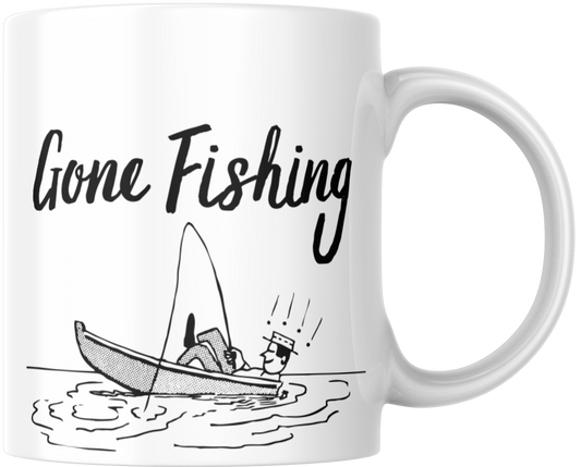 Gone Fishing Gift Mug