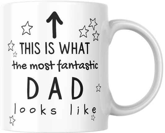 This Is What The Most Fantastic Dad Looks Like Gift Mug