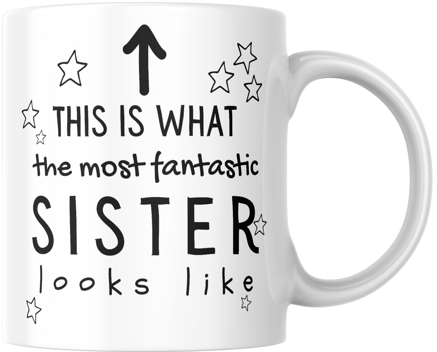 This Is What The Most Fantastic Sister Looks Like Gift Mug